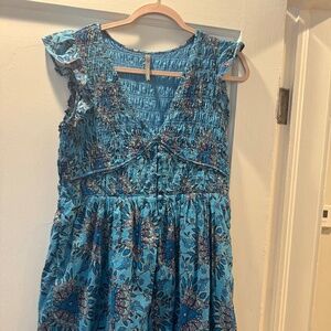 Anthropologie dress in blue small
